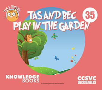 Cover Art for Tas and Bec Play in the Garden