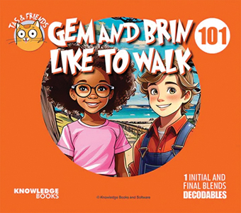 Cover Art for Gem and Brin Like to Walk